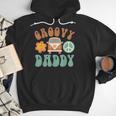 Retro Groovy Daddy Matching Family Birthday Party Men Hoodie