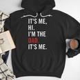 Retro It's Me Hi I'm The Dad It's Me For Dad Men Hoodie