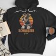 Retro Miniature Schnauzer Dad Vintage Dog Lovers Men Hoodie