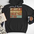 Retro Niece Nephew Auntie My Aunt Is Cooler Than My Dad Men Hoodie