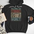 Retro Volleyball Dad Straight Outta Money Men Hoodie