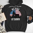 We Ride At Dawn Lawnmower Lawn Mowing Dad Vintage Men Men Hoodie