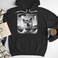 Shiba Inu Dog Dad Mom Graphic Selfie UFOs Weird Aliens Men Hoodie