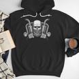 Skeleton Truck Driver Big Trucking Trucker Dad Men Hoodie