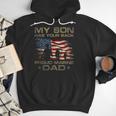 My Son Has Your Back Marine Dad Camouflage Men Hoodie