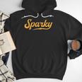 Sparky Electrician Lineman Dad Retro Vintage Novelty Men Hoodie