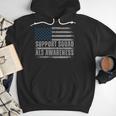 Support ALS Awareness Month USA American Flag Men Dad Men Hoodie