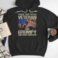 I Have Two Titles Veteran And Grumpy Dad Papa Grandpa Men Hoodie