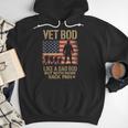 Vet Bod Like Dad Bod But With More Back Pain US Flag Veteran Men Hoodie