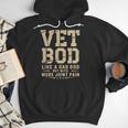 Vet BOD Like A Dad Bob Military Veteran Humor Men Hoodie Vet BOD Like A Dad Bob Military Veteran Humor Men Hoodie