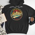 Vintage Awesome Single Dad Retro Fathers Day For Dad Grandpa Men Hoodie