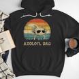 Vintage Axolotl Dad Axolotl Lovers Daddy Father's Day Men Hoodie