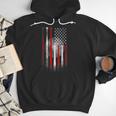 Vintage Baseball American Flag Classic Fit Tee For Dad And Mom Men Hoodie