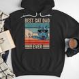 Vintage Best Cat Dad Ever Bump Fist Father's Day Cat Daddy Men Hoodie Vintage Best Cat Dad Ever Bump Fist Father's Day Cat Daddy Men Hoodie