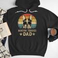 Vintage Boston Terrier Dad Dog Lovers Father's Day Tee Men Hoodie