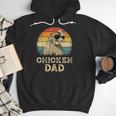 Vintage Chicken Dad Chicken Lovers Daddy Father's Day Men Hoodie