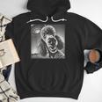 Vintage Poodle Selfie With UFO Alien Photobooth Dog Mom Dad Men Hoodie
