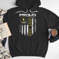 Vintage Proud Army Dad With American Flag Men Hoodie