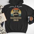 Vintage Raccoon Dad Raccoon Lovers Daddy Father's Day Men Hoodie