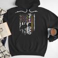 Vintage USA Flag Billiards Player Proud Pool Dad Men Hoodie