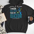 I Wear Blue For My Son Autism Awareness Mom Dad Parents Men Hoodie I Wear Blue For My Son Autism Awareness Mom Dad Parents Men Hoodie
