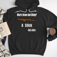 What's Brown And Sticky A Stick -Dad Jokes- Men Hoodie