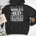World's Best Farter I Mean Father Retro Father's Day Dad Men Hoodie World's Best Farter I Mean Father Retro Father's Day Dad Men Hoodie