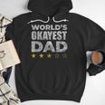 Worlds Okayest Dad Vintage Style Men Hoodie