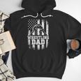 Wrestling Dad US Flag Fathers Day Wrestling Fans Men Hoodie