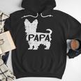 Yorkshire Terrier Papa Dog Puppy Doggie Pet Lover Yorkie Dad Men Hoodie