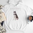 Anatomy Of A Siberian Husky Cute Dog Husky Mom Dad Men Hoodie