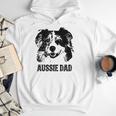 Aussie Dad Australian Shepherd Dog Dad For Men Men Hoodie
