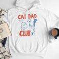 ON Back Cat Dad Club Life Is Better With Cats Father's Day Men Hoodie