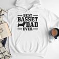Basset Dad Dog Papa Basset Hound Men Men Hoodie