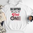 Big Brother Of The Fast One Car Racing Dad 1St Birthday Boy Men Hoodie