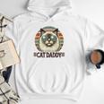 Cat Daddy Cool Ragdoll Cat Father's Day Retro Cat Dad Men Hoodie