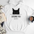 Cat Judging You Silently Cat Mom Dad Premium Tri-Blend Men Hoodie