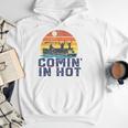 Comin In Hot Pontoon Boat Boating Lake For Dad Small Men Hoodie Comin In Hot Pontoon Boat Boating Lake For Dad Small Men Hoodie
