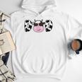 Dad Of The Birthday Girl Cow Daddy Papa Bday Matching Men Hoodie