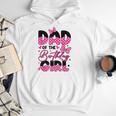 Dad Of The Birthday Girl Pink Family Birthday Girls Party Men Hoodie