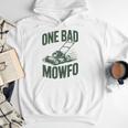 Dad Lawn Mowing One Bad Mowfo Mower Dad Gardening Men Hoodie