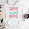 Dad Sweet One 1st First Birthday Matching Family Donut Men Hoodie