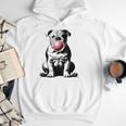 English Bulldog Bubble Gum Vintage Dog Mom Pet Dad Men Hoodie