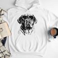 English Mastiff Sketch Drawing Art Dog Lover Mom Dad Women Men Hoodie