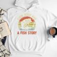 Fishing Even Jesus Had Fish Story Bass Dad Christian Men Hoodie