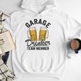 Garage Drinker Team Member Day Drinking Dad Beer Garage Men Hoodie