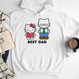 Hello Kitty Best Dad Fathers Day Small Men Hoodie