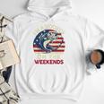 I'm Hooker On The Weekends Dirty Bass Dad Fishing Men Hoodie