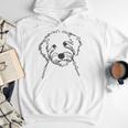 Line Art Dad Mom Dog Sheepadoodle Men Hoodie