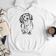 Long Hair Dachshund Lover Doxie Mom Dad Cute Wiener Dog Small Men Hoodie